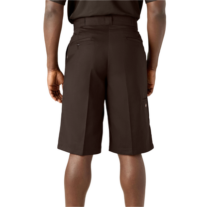 Loose Fit 13" Work Shorts Dark Brown