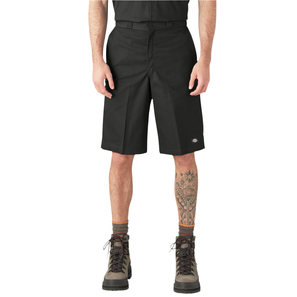 Loose Fit 13" Work Shorts Black