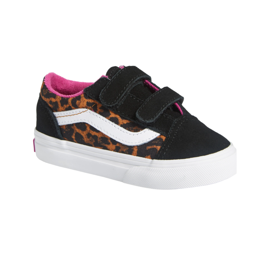 Toddlers Old Skool V Leopard Pop Black/Multi