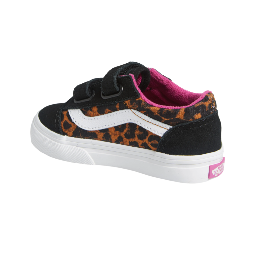 Toddlers Old Skool V Leopard Pop Black/Multi