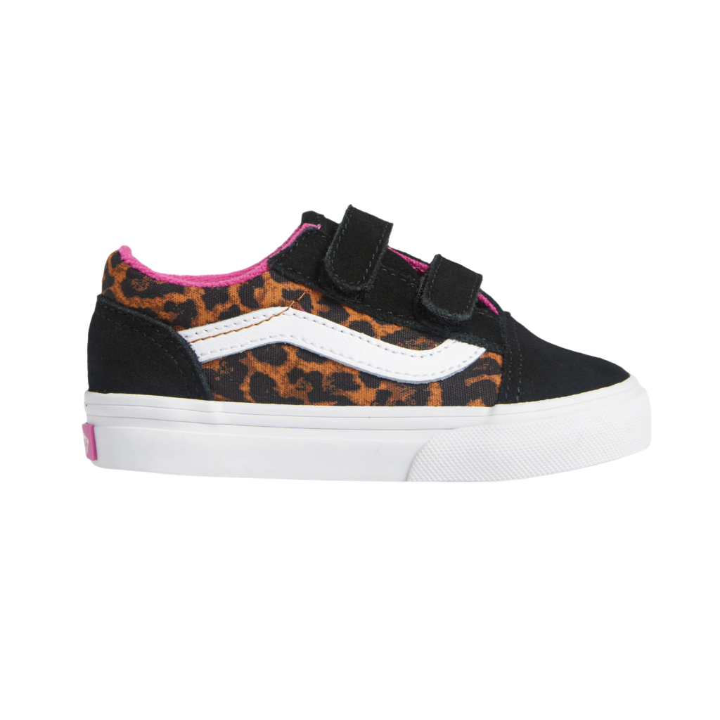 Toddlers Old Skool V Leopard Pop Black/Multi