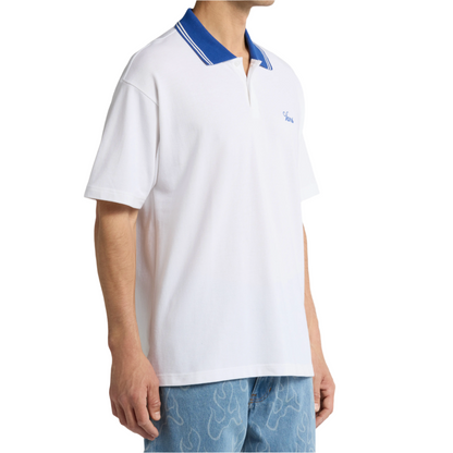 Carson Polo Shirt White/True Blue