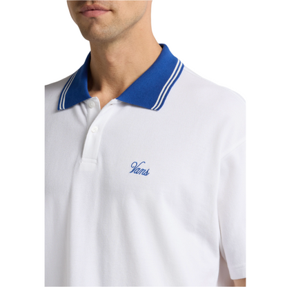 Carson Polo Shirt White/True Blue