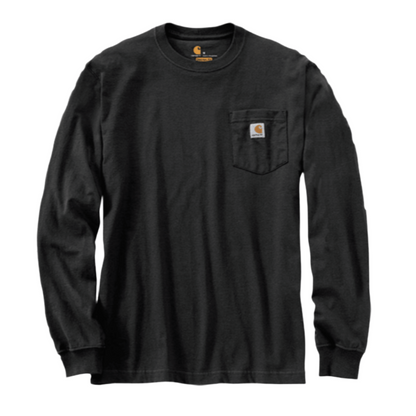 Loose Fit Heavyweight L/S Pocket Tee Black