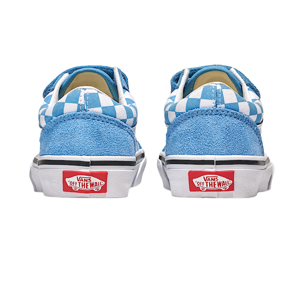 Kids Old Skool V Heritage Blue Checkerboard