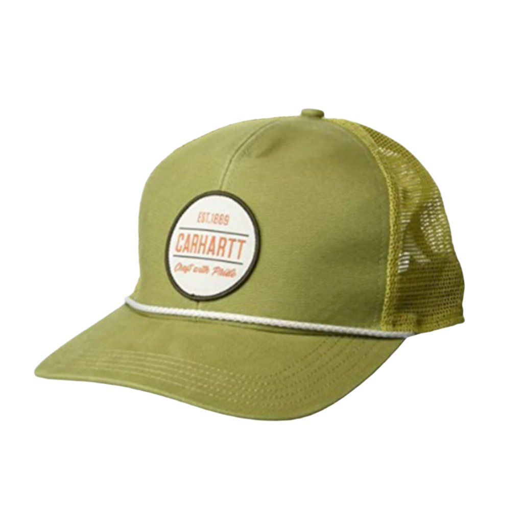 Canvas Mesh-Back Craft Patch Cap Olive