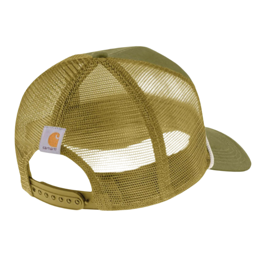 Canvas Mesh-Back Craft Patch Cap Olive