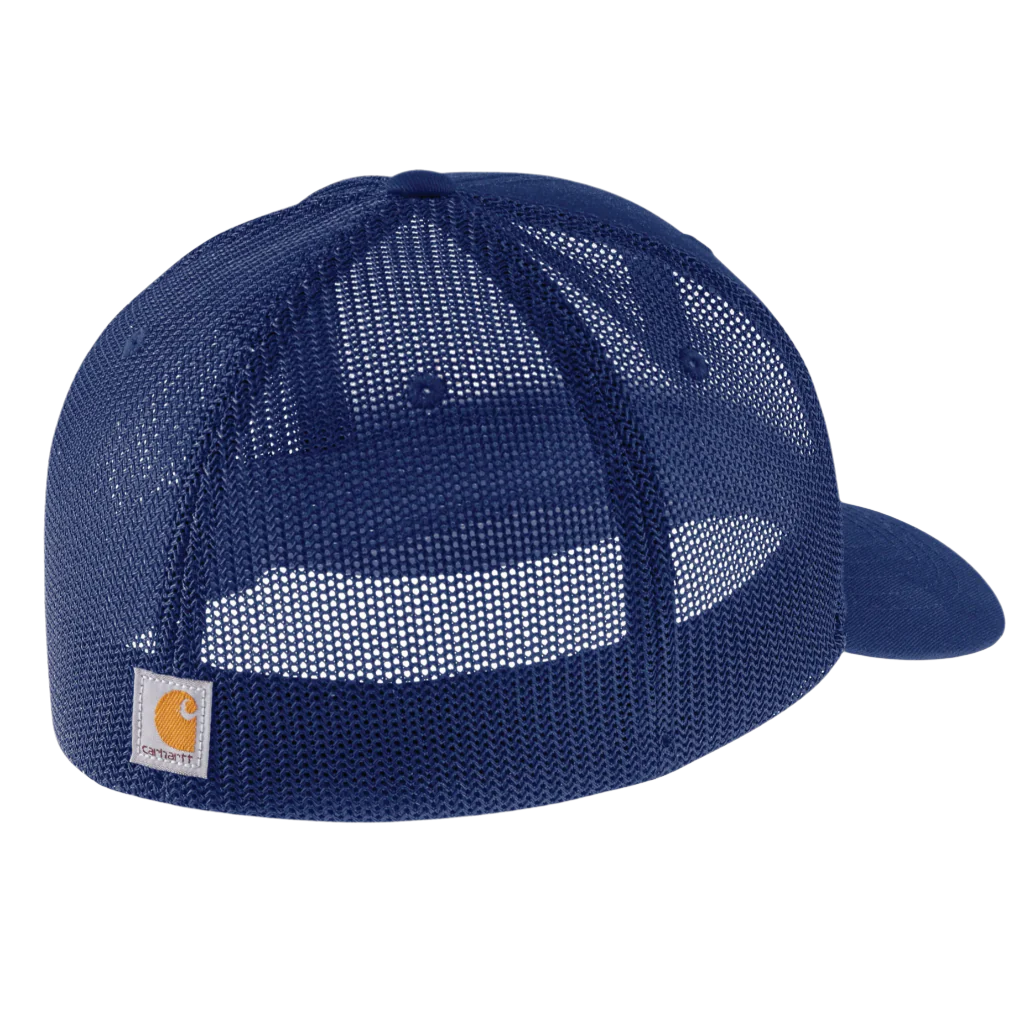 Rugged Flex FItted Canvas Mesh-Back Logo Cap Scout Blue