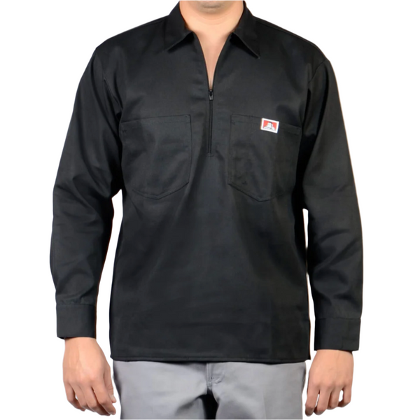 Half Zip Long Sleeve Black – Gunthers Supply And Goods