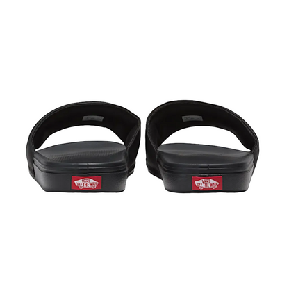 Black slides with red logo on a white background