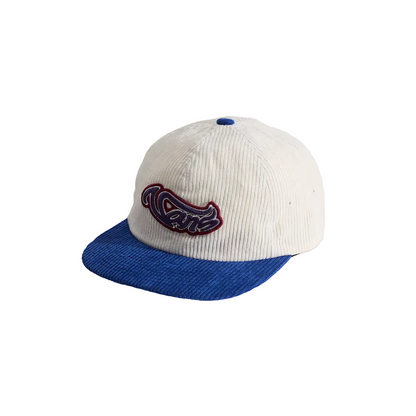 Wavy Script Jockey Hat True Blue