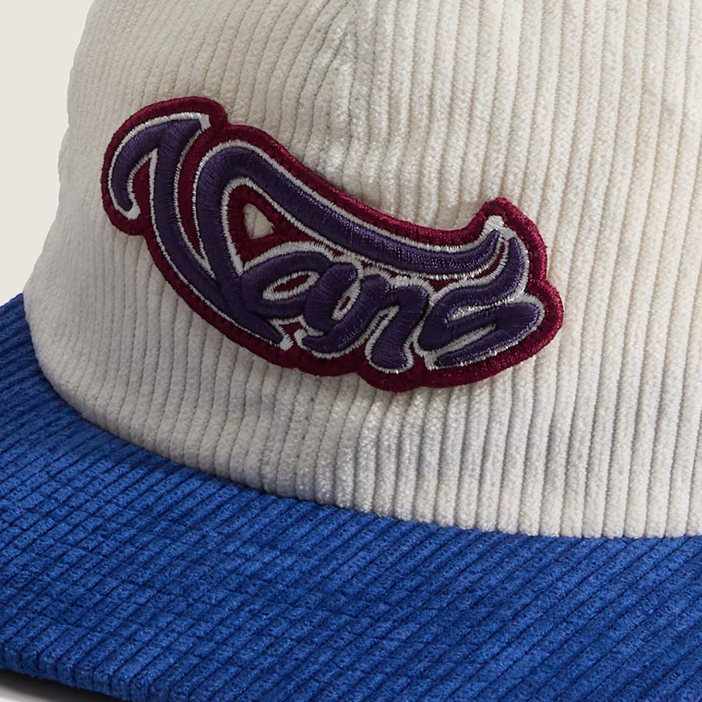 Wavy Script Jockey Hat True Blue