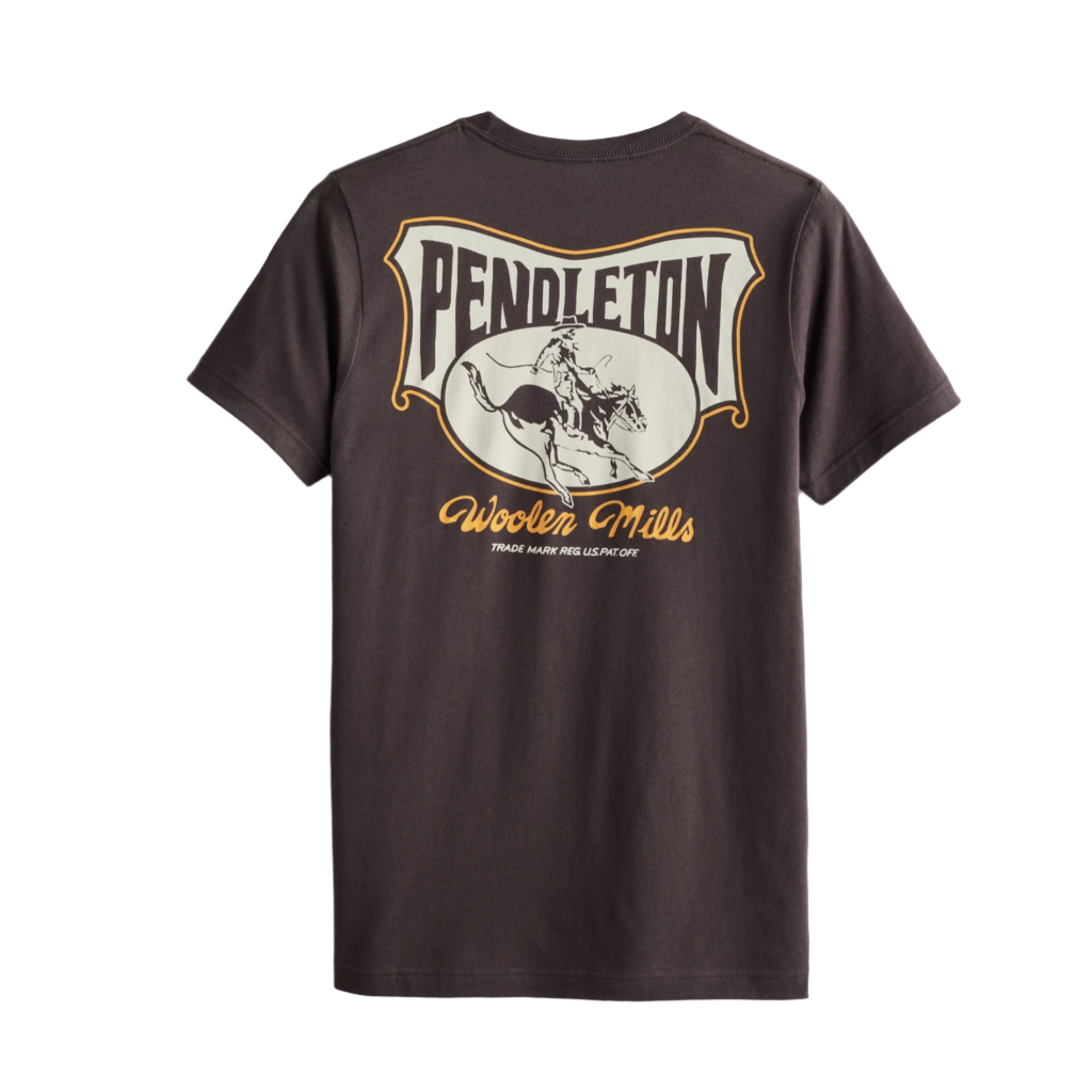 Heritage Rodeo Rider Tee Brown/Cream