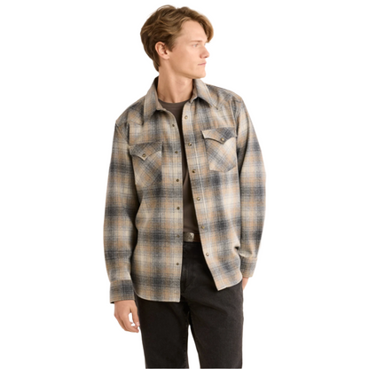 Canyon Shirt Grey Mix/Tan Mix Plaid 24'