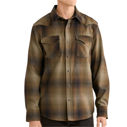 Canyon Shirt Olive/Brown Ombre 24'