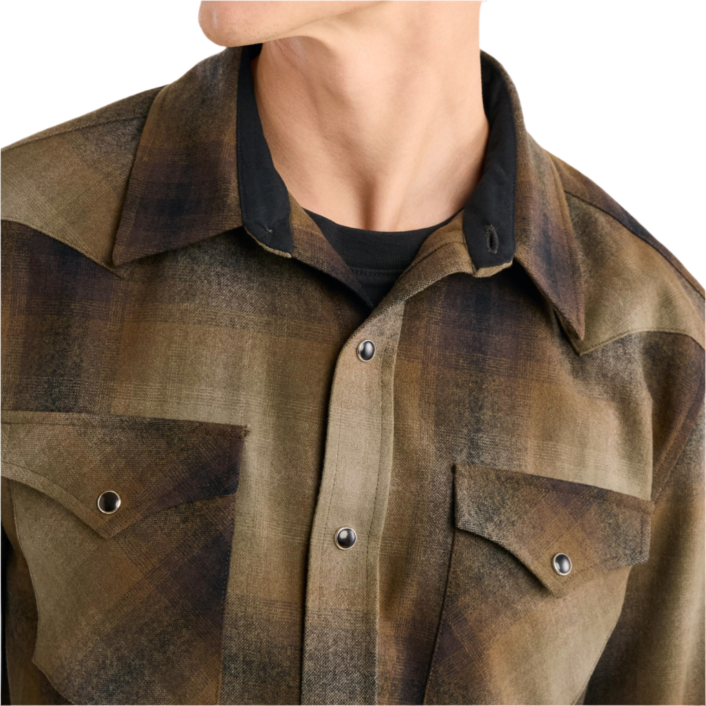 Canyon Shirt Olive/Brown Ombre 24'