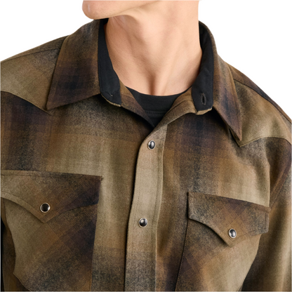 Canyon Shirt Olive/Brown Ombre 24'