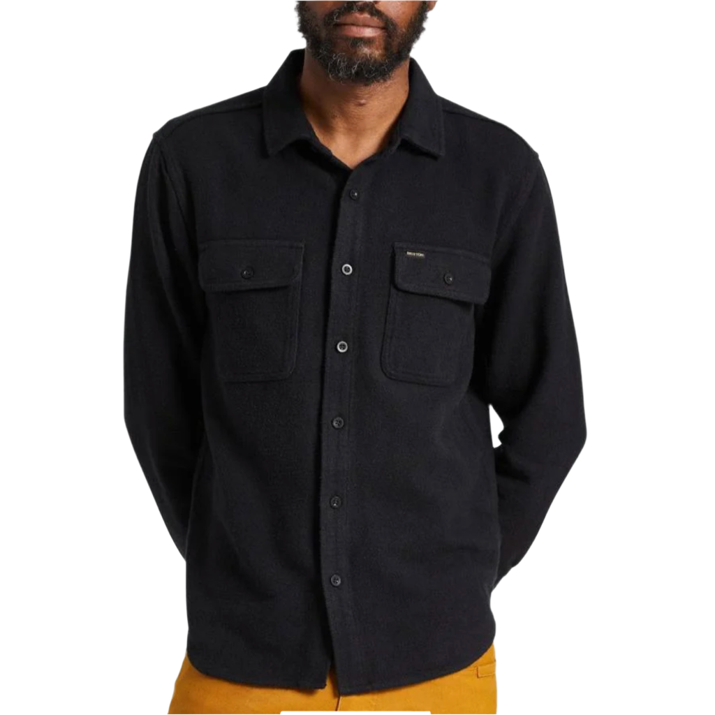 Bowery textured Twill Overshirt Black