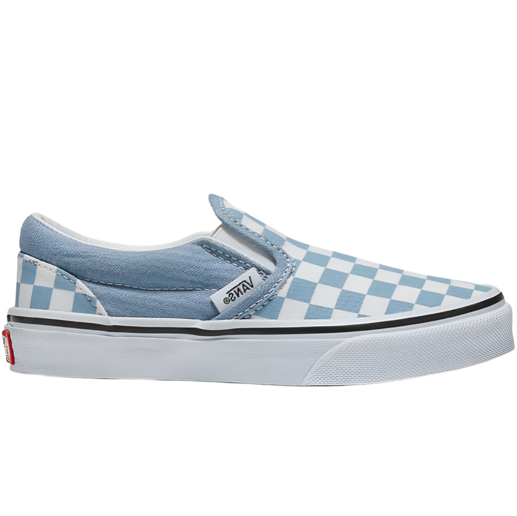 Classic Slip-On Checkerboard Dusty Blue