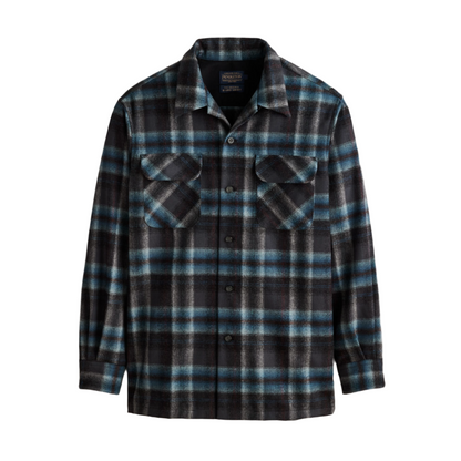 Board Shirt Grey Mix/Aqua Plaid 24'