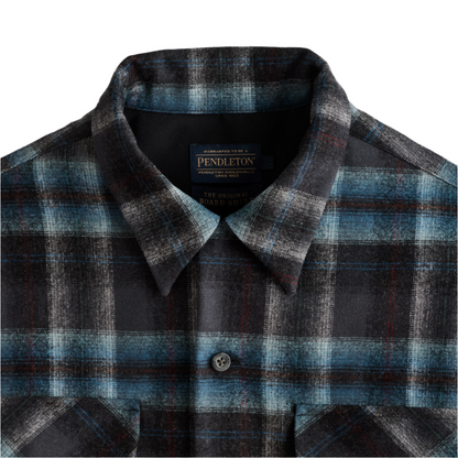 Board Shirt Grey Mix/Aqua Plaid 24'