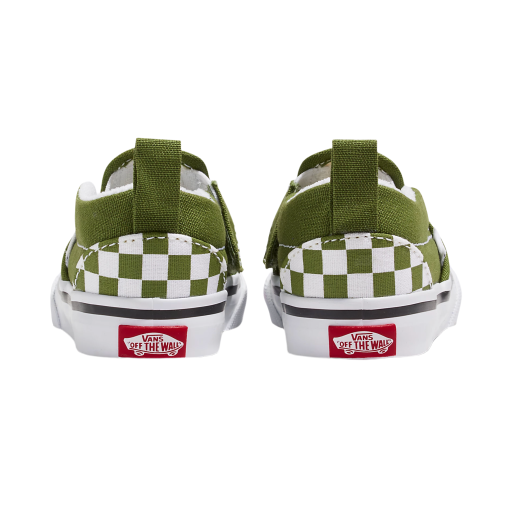 Toddlers Slip-On V Color Theory Checkerboard Pesto Green