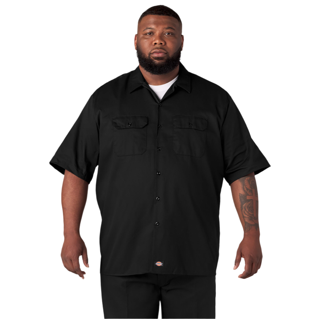 Short Sleeve Work Shirt Black