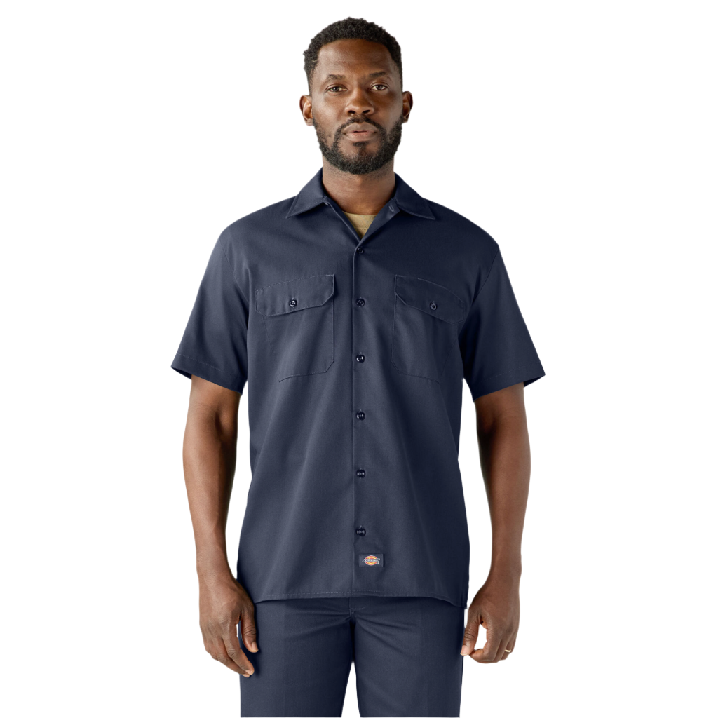 Short Sleeve Work Shirt Navy