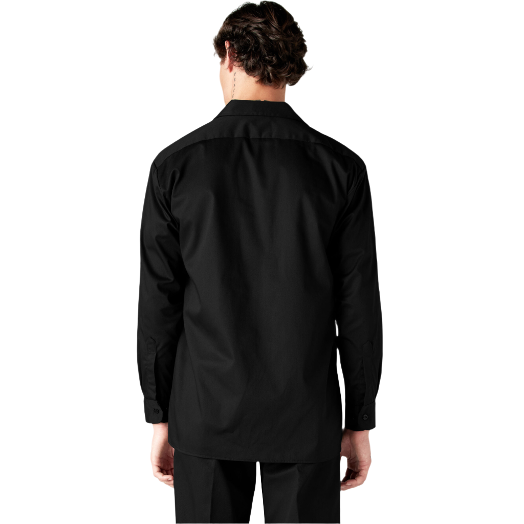 Long Sleeve Flex Twill Work Shirt Black