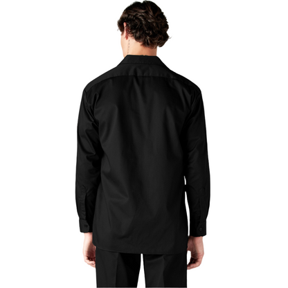 Long Sleeve Flex Twill Work Shirt Black