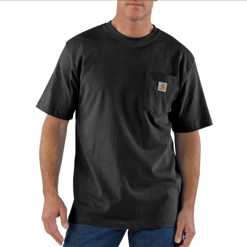 Loose Fit Heavyweight S/S Pocket Tee Black