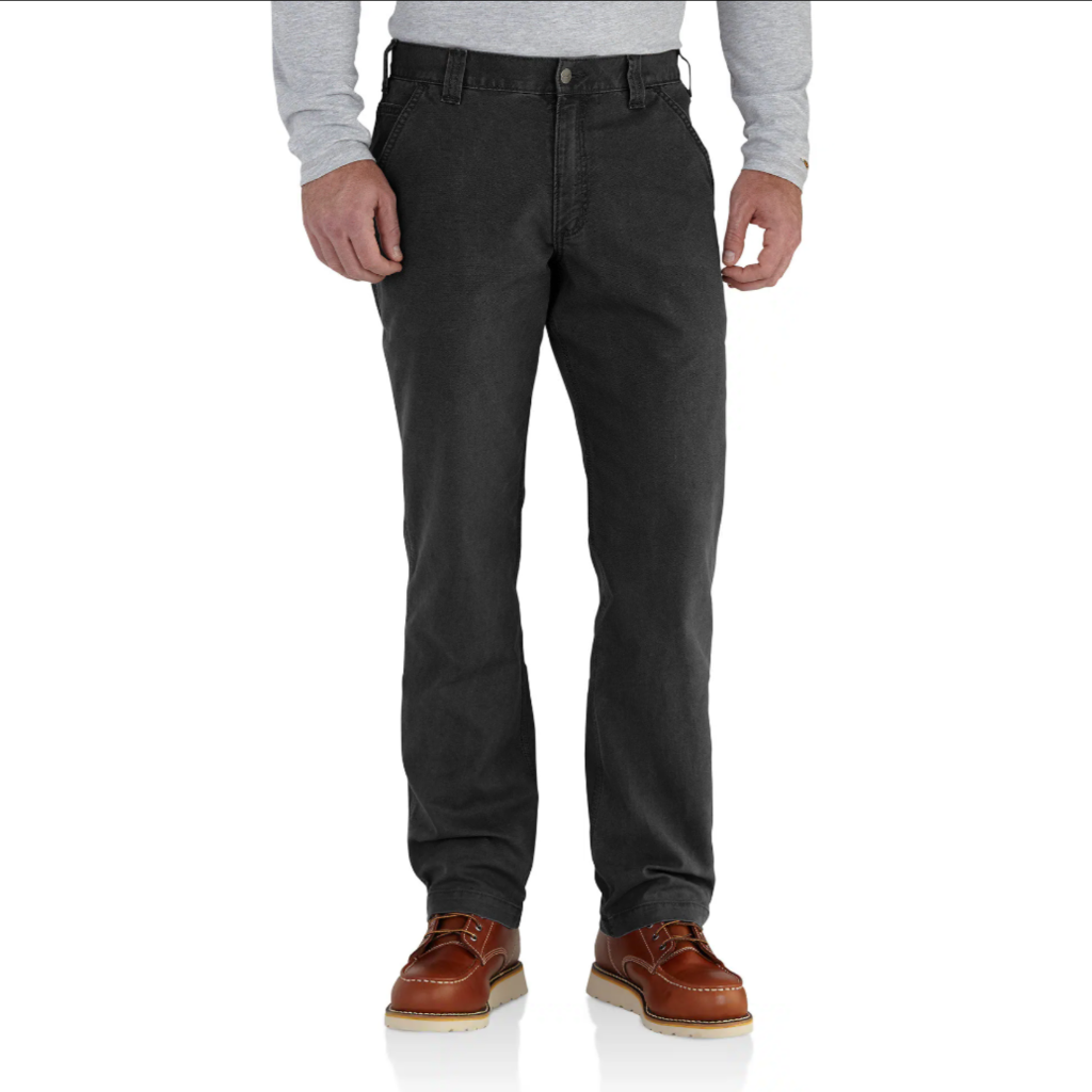 Rugged Flex Relaxed Fit Canvas Work Pants Black