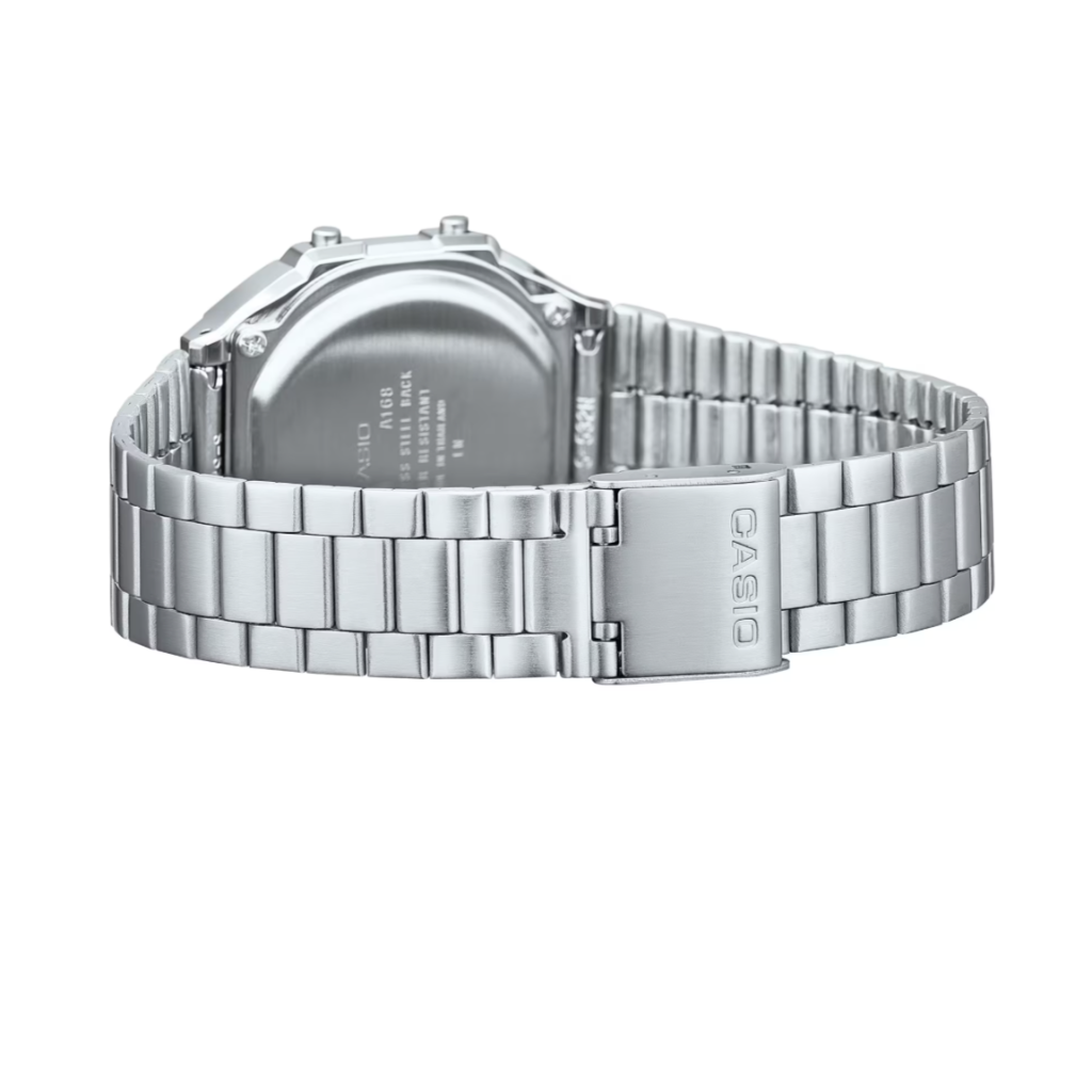 Vintage Silver & Black Metal Watch