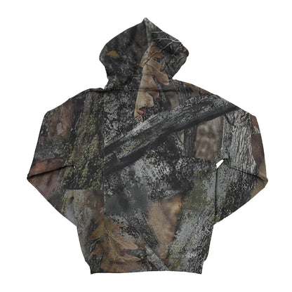 Camouflage hoodie on a white background