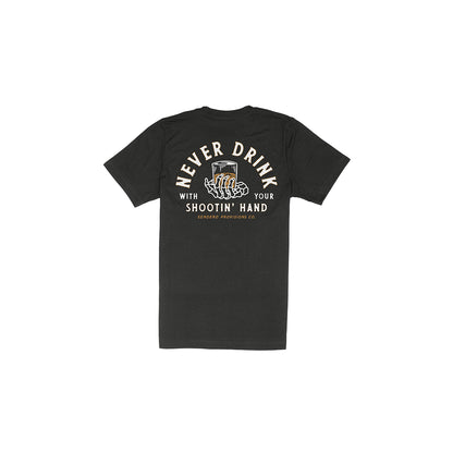 Shootin' Hand Tee Black