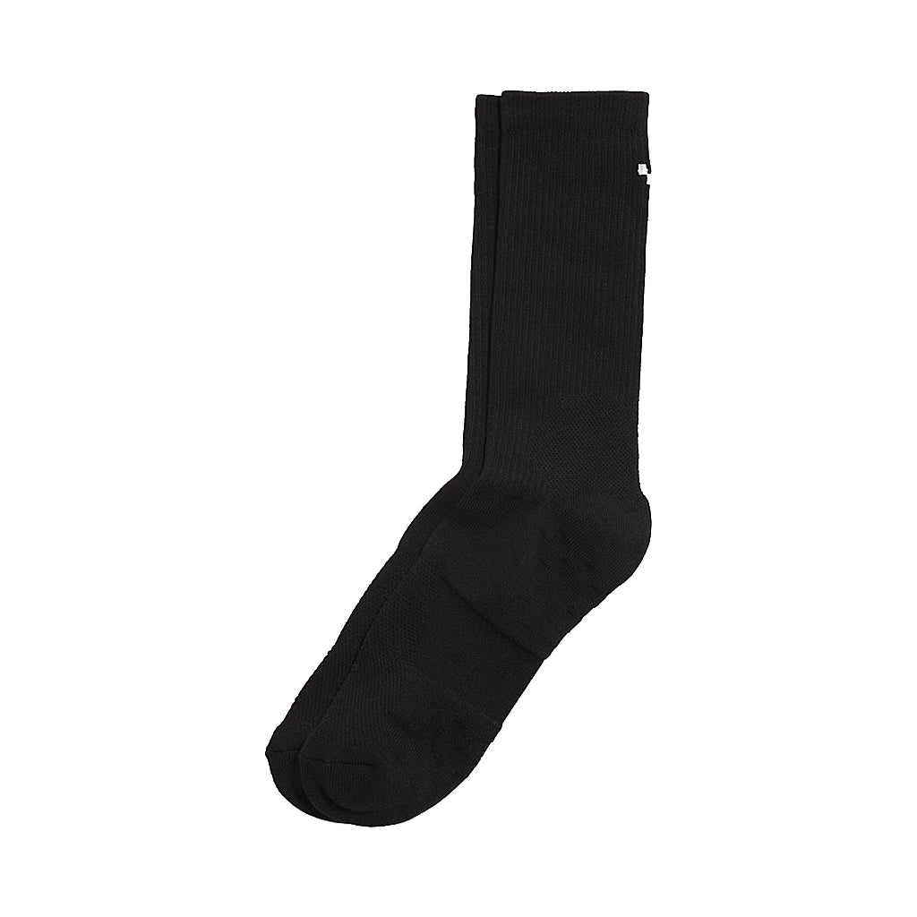 Black sock on a white background