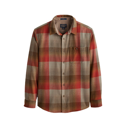 Trail Shirt Tan/Red Plaid 24'