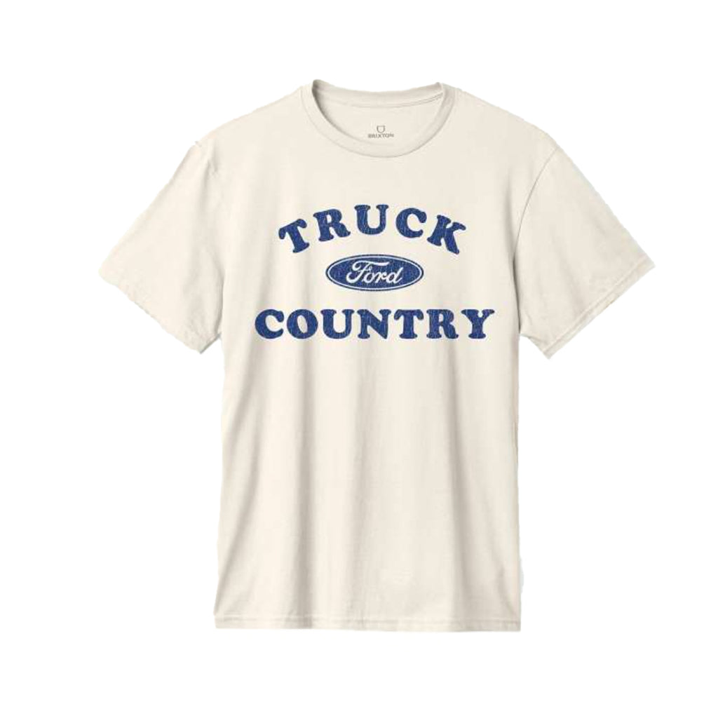 White t-shirt with 'Truck Country' and Ford logo on a white background