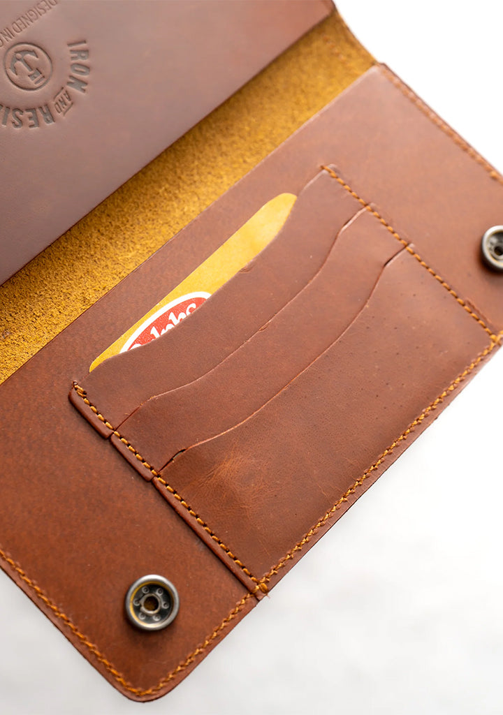Wallet opened showing all the card slots