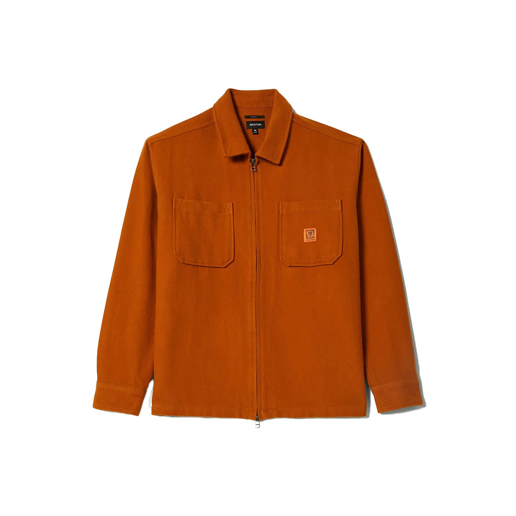 Union Zip Flannel Rustic Caramel