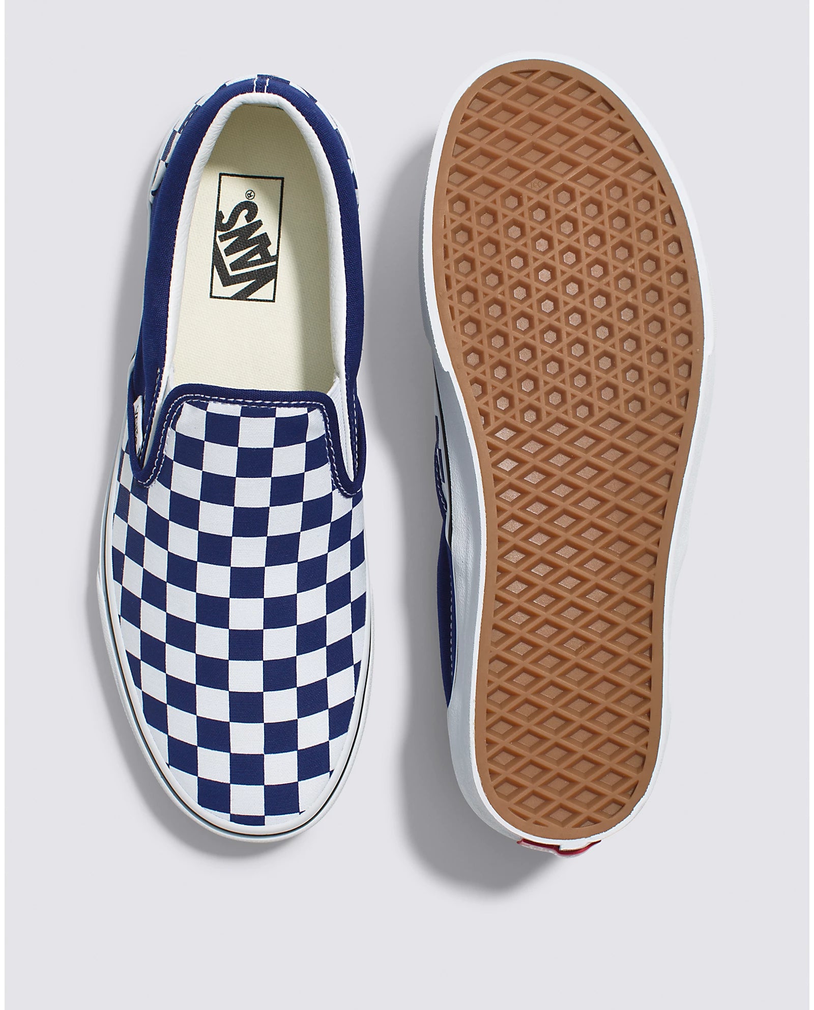 Vans Checkerboard Classic Slip On Beacon Blue Size 10.5