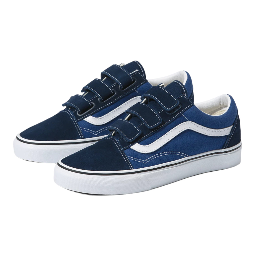 国内配送 VANS OLD SKOOL WHITE/NAVY Vans Old Skool Skate Shoe - Navy / White | Journeys