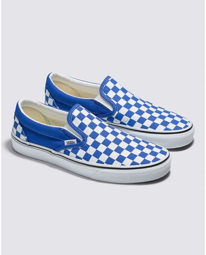 Vans Slip On Checkerboard Dazzling Blue Shoe Gunthers Supply And Goods