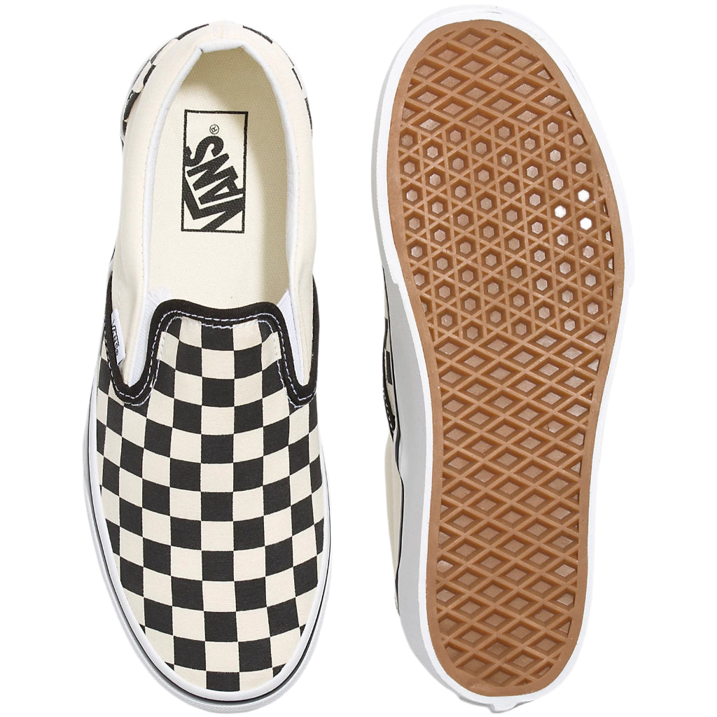 Slip On Checkerboard Platform Black