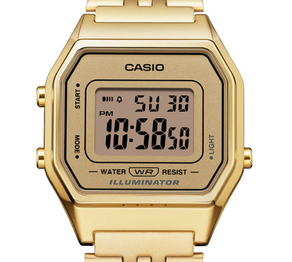 Vintage Slim Gold Metal Watch