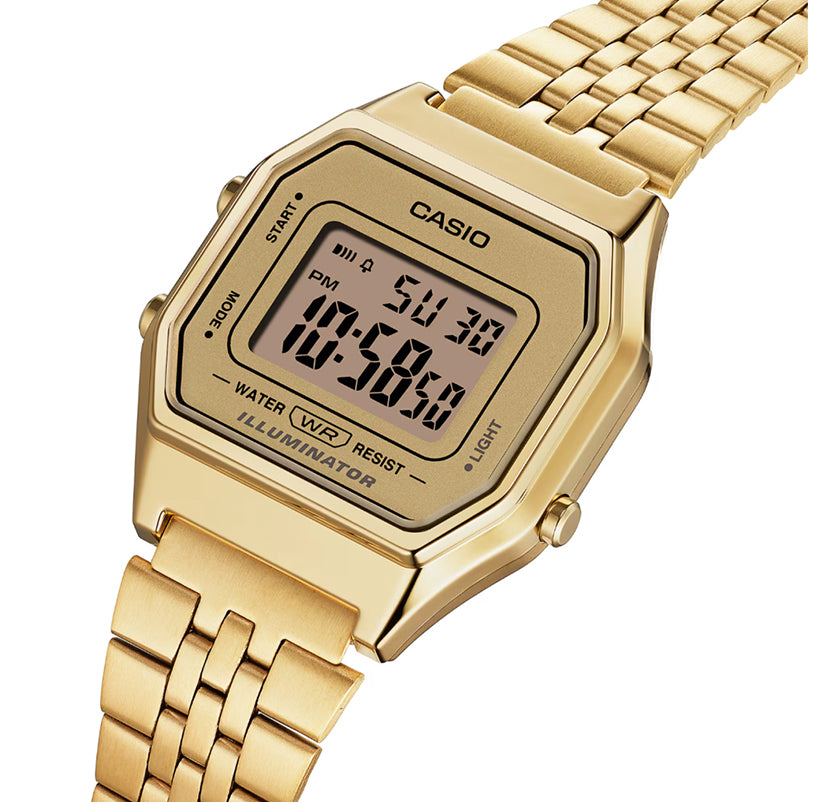 Vintage Slim Gold Metal Watch