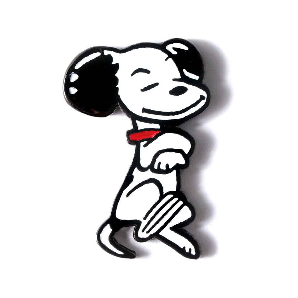 original drawing of snoopy pin on a white background