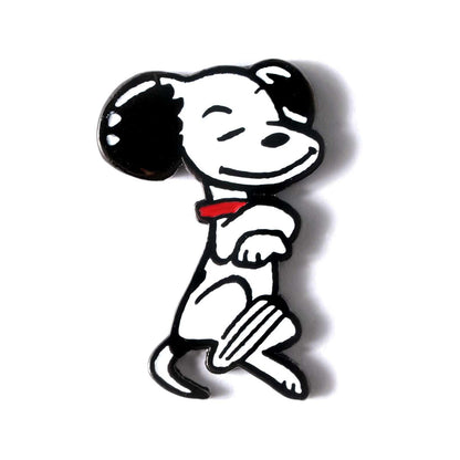 original drawing of snoopy pin on a white background