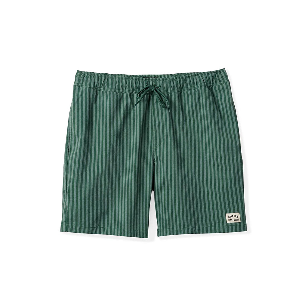 Voyage Short 18" Trekking Green Herringbone