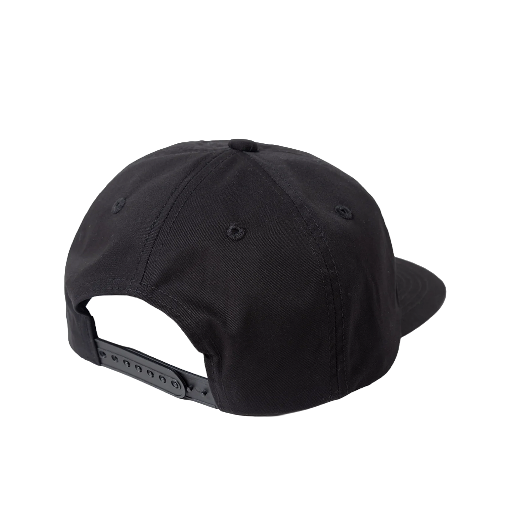 Back of a black snapback 